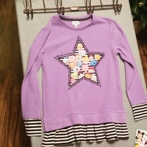 tsum tsum fleece top large